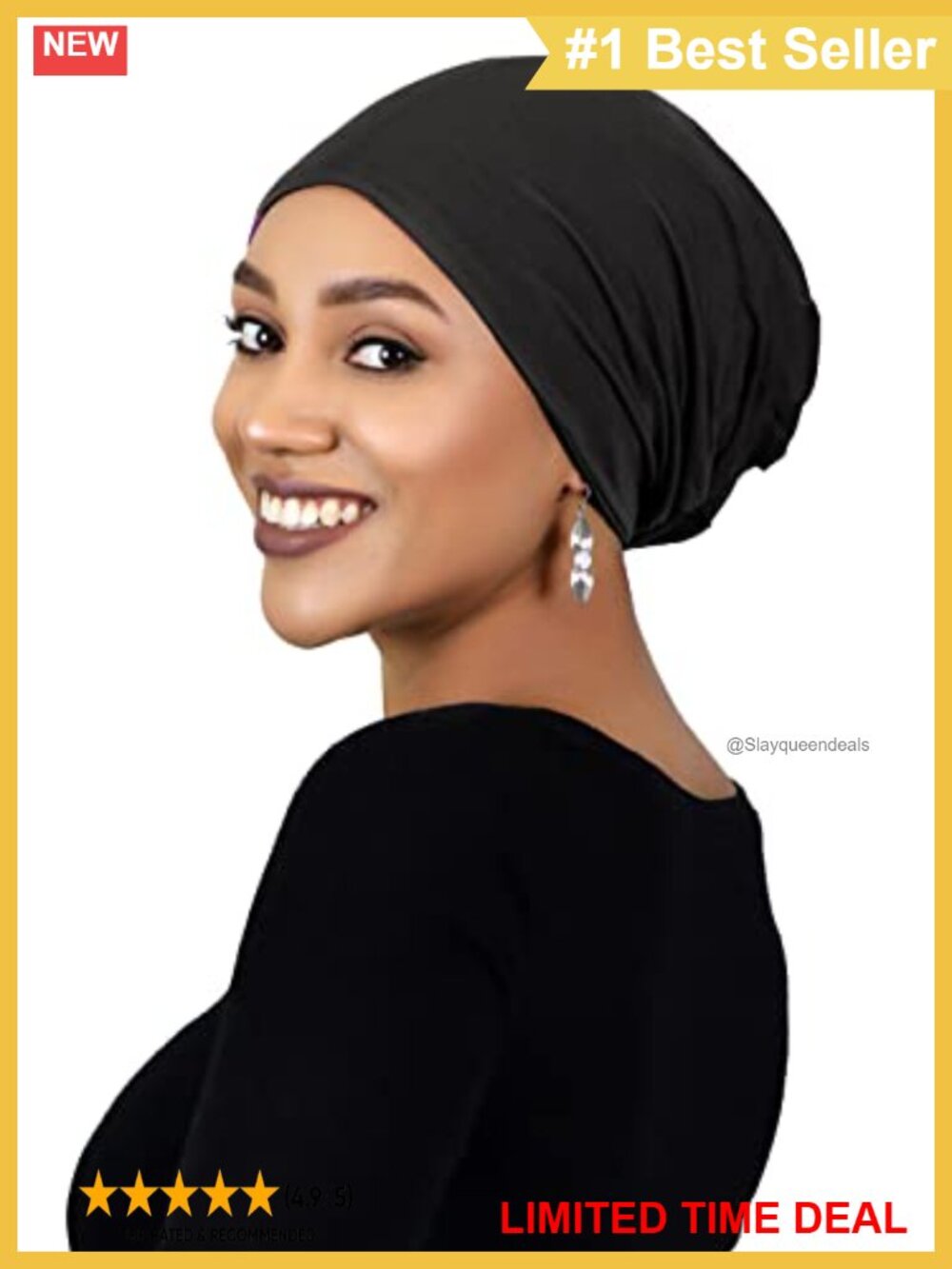 Bamboo Slouchy Beanie Chemo Cap Turban for Hair Loss